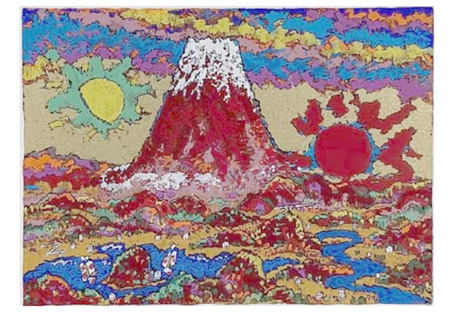 旭日富士山