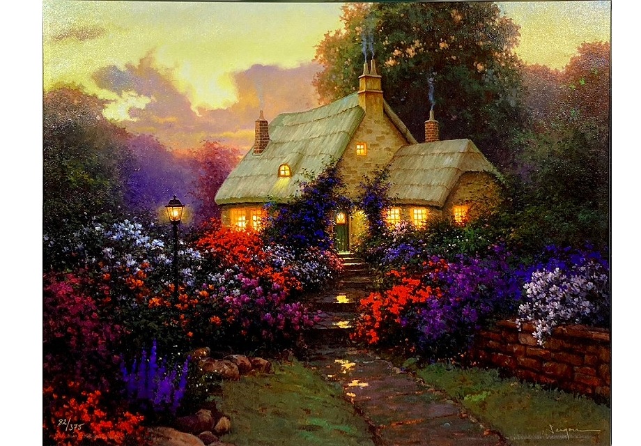 Evening Julias Cotage